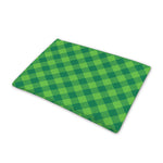Green Plaid Saint Patrick's Day Print Pet Cooling Mat Cover