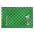 Green Plaid Saint Patrick's Day Print Placemat