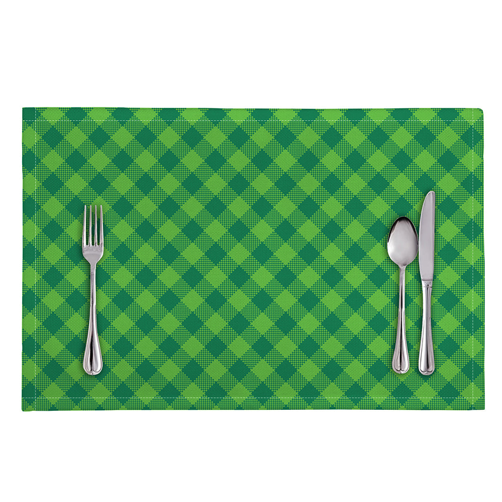 Green Plaid Saint Patrick's Day Print Placemat
