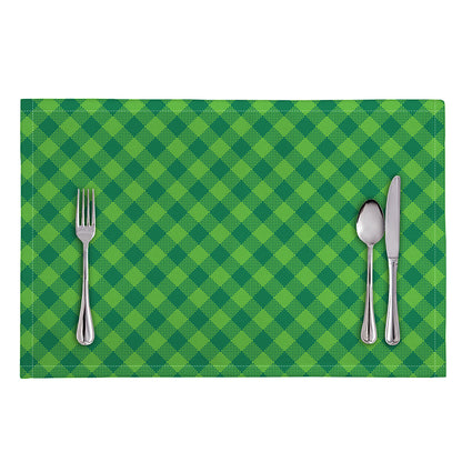 Green Plaid Saint Patrick's Day Print Placemat