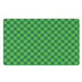 Green Plaid Saint Patrick's Day Print Polyester Doormat