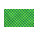 Green Plaid Saint Patrick's Day Print Polyester Flag