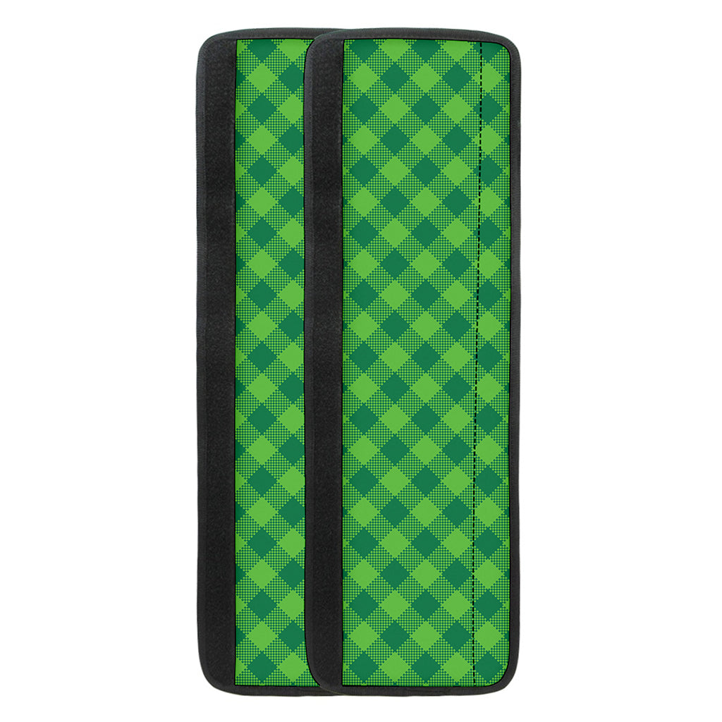 Green Plaid Saint Patrick's Day Print Refrigerator Handle Covers