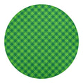 Green Plaid Saint Patrick's Day Print Round Blanket