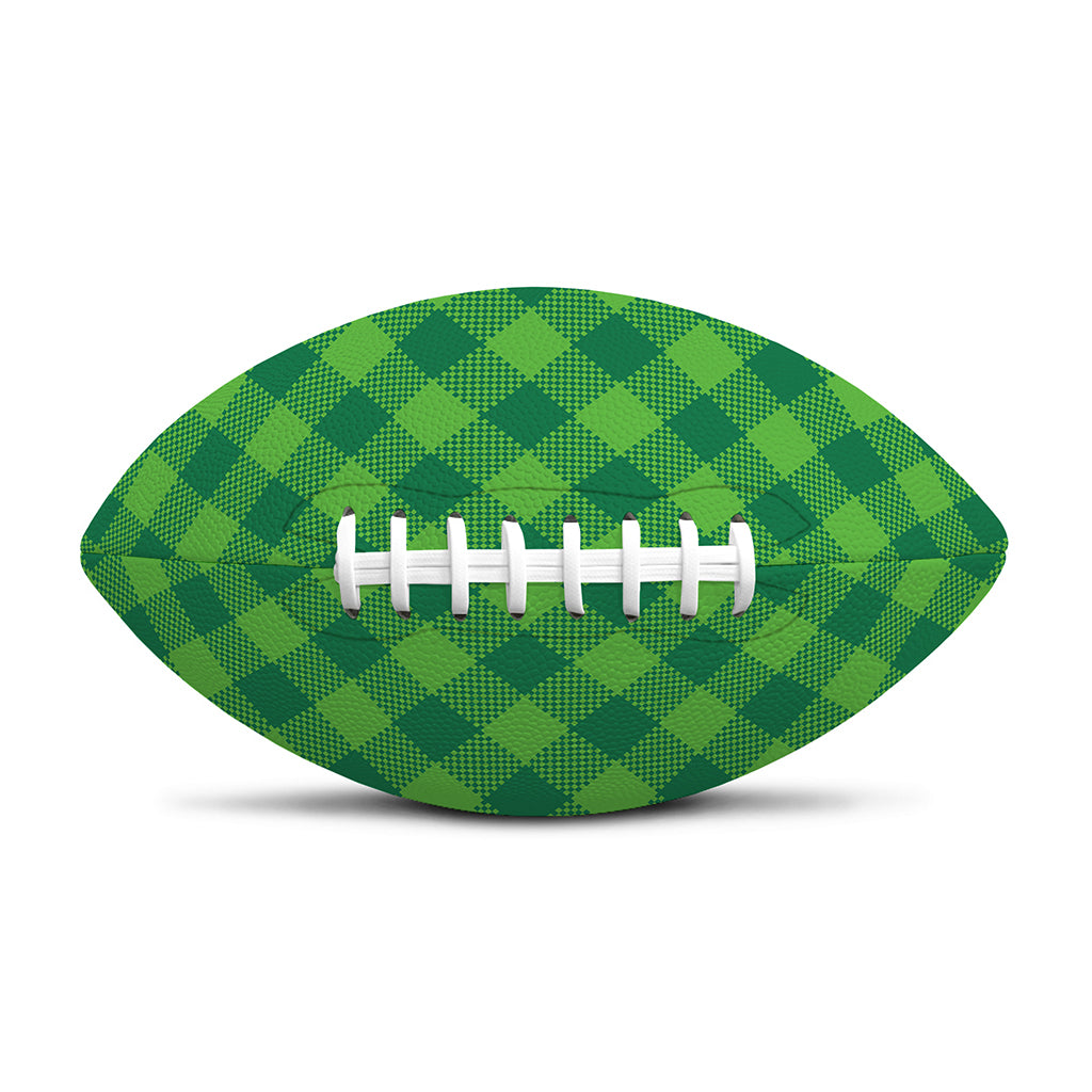 Green Plaid Saint Patrick's Day Print Rugby Ball