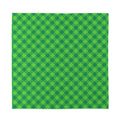 Green Plaid Saint Patrick's Day Print Silk Bandana