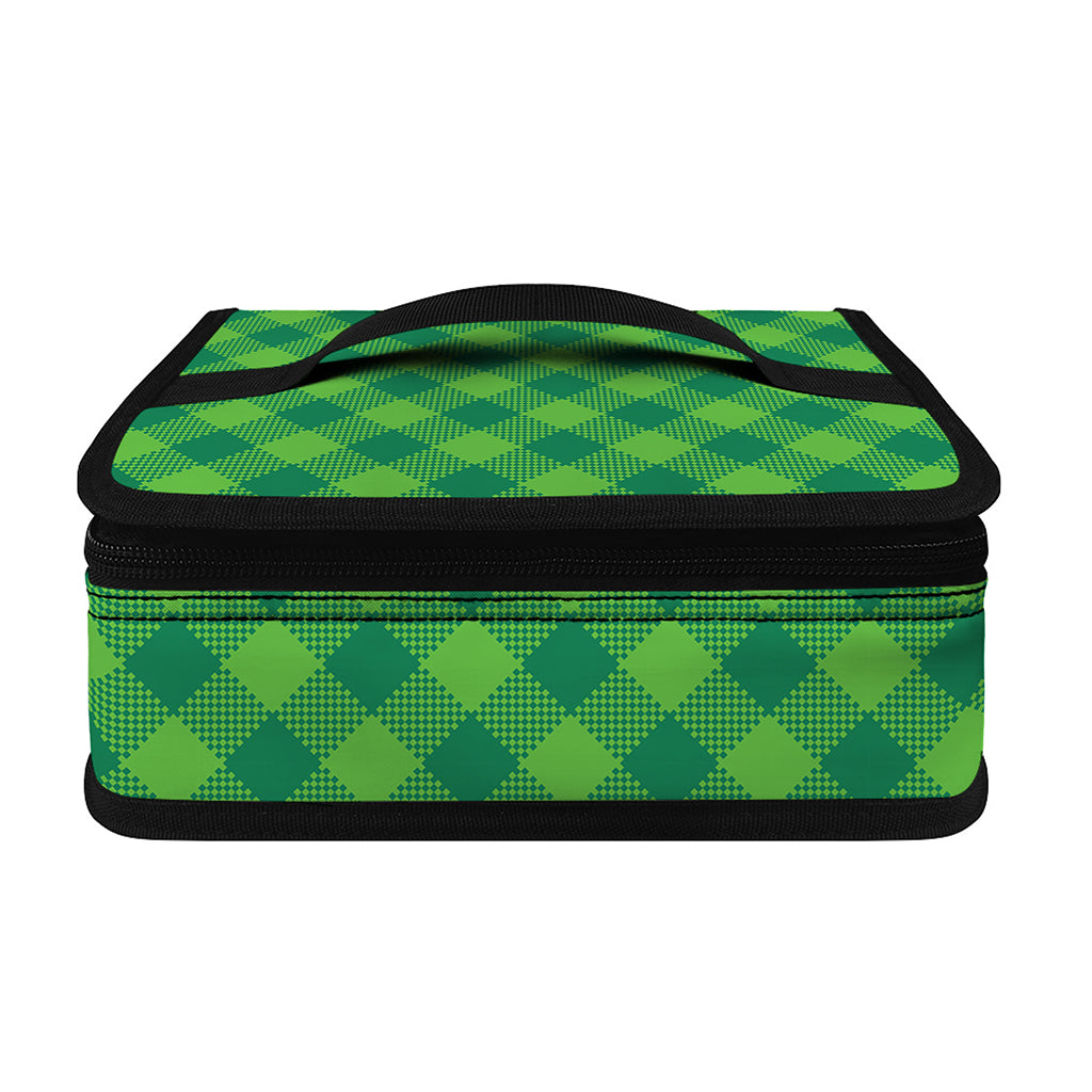 Green Plaid Saint Patrick's Day Print Small Lunch Bag
