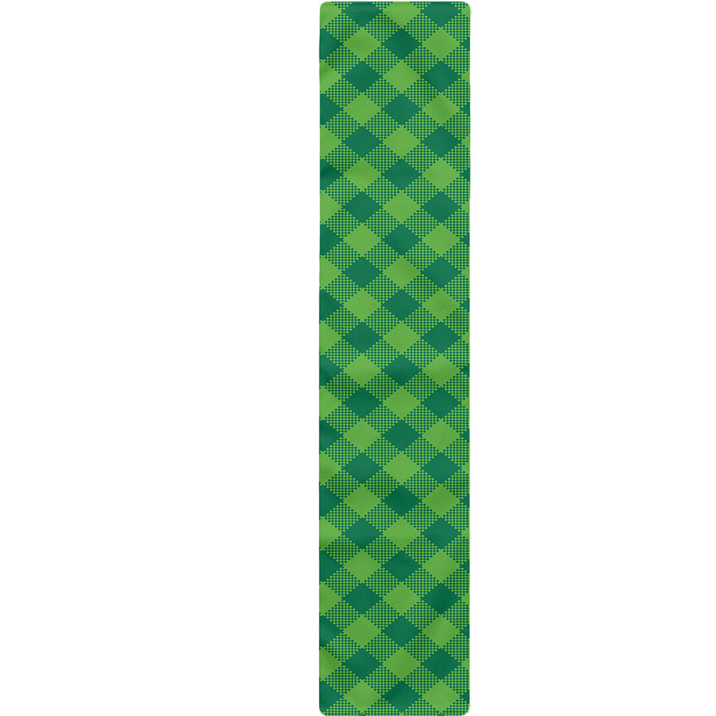 Green Plaid Saint Patrick's Day Print Table Runner