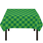 Green Plaid Saint Patrick's Day Print Tablecloth