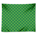 Green Plaid Saint Patrick's Day Print Tapestry