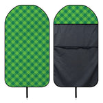 Green Plaid Saint Patrick's Day Print Waterproof Car Seat Cover