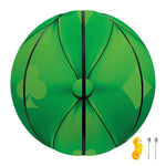 Green Playing Card Suits Pattern Print Basketball