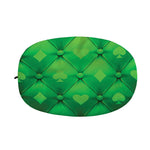 Green Playing Card Suits Pattern Print Car Side Mirror Covers