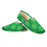 Green Playing Card Suits Pattern Print Casual Shoes