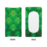 Green Playing Card Suits Pattern Print Changing Pad Cover