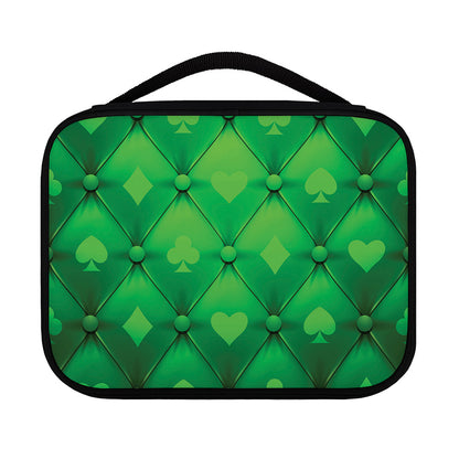 Green Playing Card Suits Pattern Print Classic Bible Case