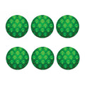 Green Playing Card Suits Pattern Print Coaster Set