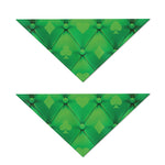 Green Playing Card Suits Pattern Print Dog Bandana