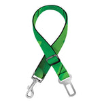 Green Playing Card Suits Pattern Print Dog Seat Belt