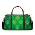 Green Playing Card Suits Pattern Print Duffel Bag