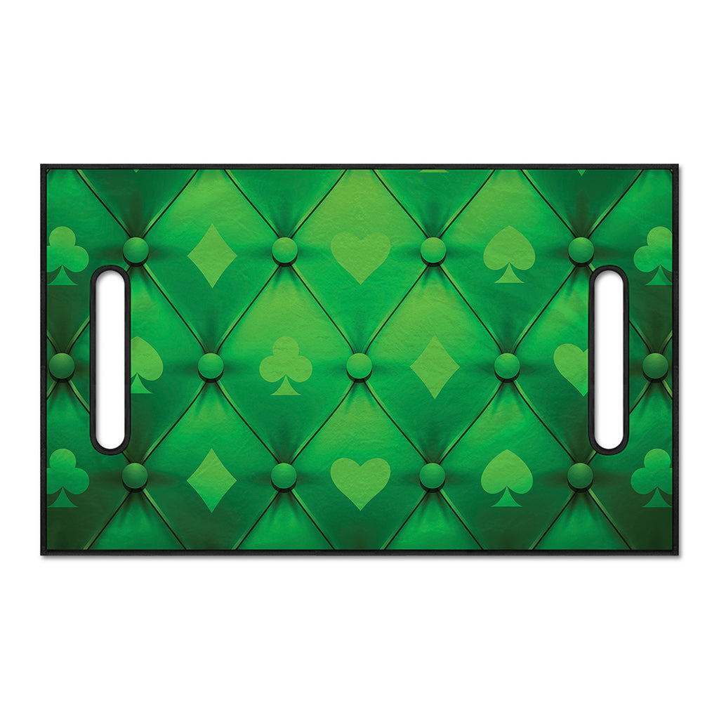 Green Playing Card Suits Pattern Print Golf Cart Seat Cover