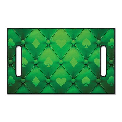 Green Playing Card Suits Pattern Print Golf Cart Seat Cover