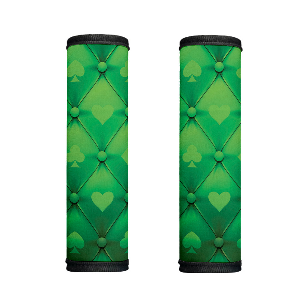 Green Playing Card Suits Pattern Print Handle Covers