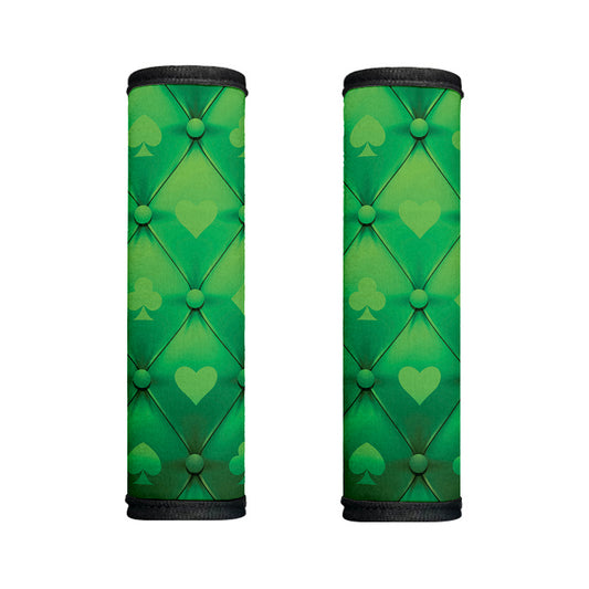 Green Playing Card Suits Pattern Print Handle Covers