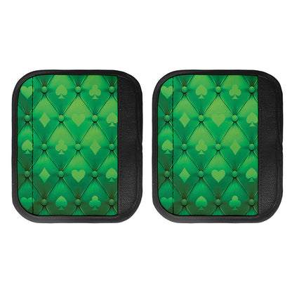 Green Playing Card Suits Pattern Print Handle Covers