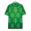 Green Playing Card Suits Pattern Print Hawaiian Shirt