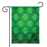 Green Playing Card Suits Pattern Print House Flag