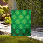 Green Playing Card Suits Pattern Print House Flag