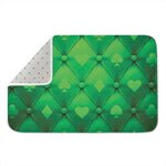 Green Playing Card Suits Pattern Print Indoor Door Mat
