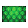 Green Playing Card Suits Pattern Print Kitchen Mat