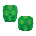 Green Playing Card Suits Pattern Print Office Chair Cover