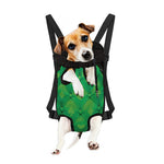 Green Playing Card Suits Pattern Print Pet Carrier Backpack