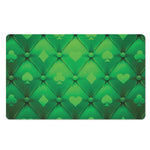 Green Playing Card Suits Pattern Print Polyester Doormat