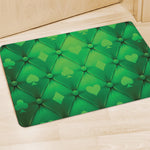 Green Playing Card Suits Pattern Print Polyester Doormat