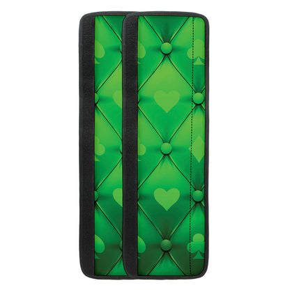 Green Playing Card Suits Pattern Print Refrigerator Handle Covers
