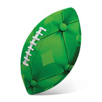 Green Playing Card Suits Pattern Print Rugby Ball