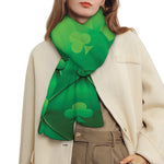 Green Playing Card Suits Pattern Print Scarf