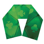 Green Playing Card Suits Pattern Print Scarf