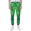 Green Playing Card Suits Pattern Print Scuba Joggers