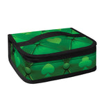 Green Playing Card Suits Pattern Print Small Lunch Bag