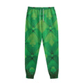 Green Playing Card Suits Pattern Print Sweatpants