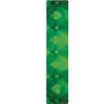 Green Playing Card Suits Pattern Print Table Runner
