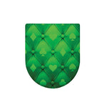 Green Playing Card Suits Pattern Print Toilet Lid Cover