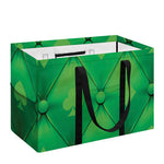 Green Playing Card Suits Pattern Print Utility Tote Bag