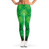 Green Playing Card Suits Pattern Print Women's Leggings