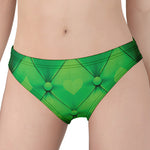 Green Playing Card Suits Pattern Print Women's Panties